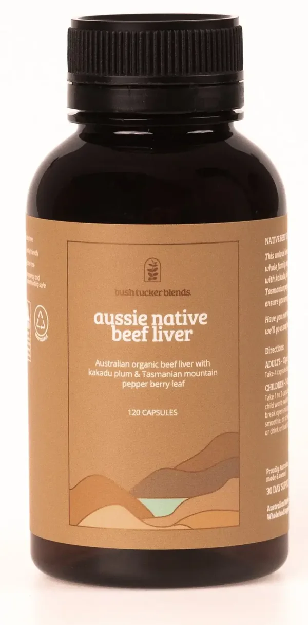 Bush Tucker Blends Australian Native Beef Liver 120caps