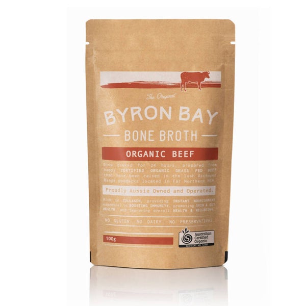 Byron Bay Bone Broth Organic Beef & Vegetable Bone Broth Powder 100g