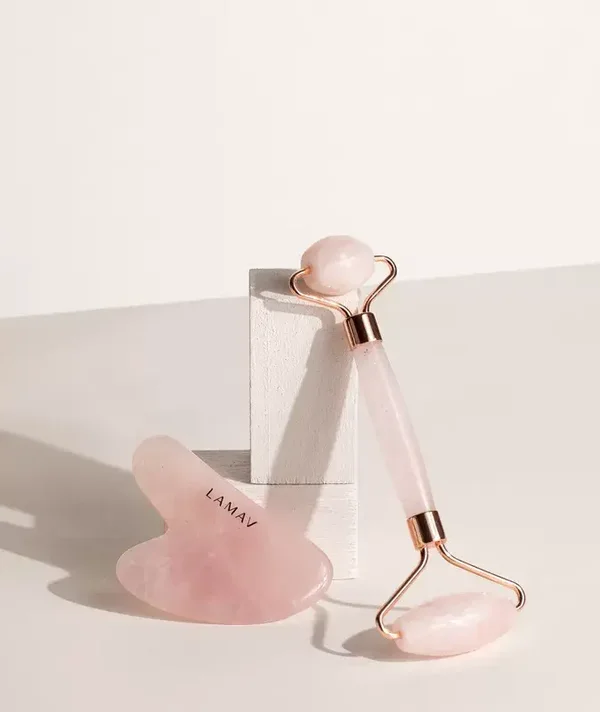 La Mav Quartz Gua Sha & Roller Set