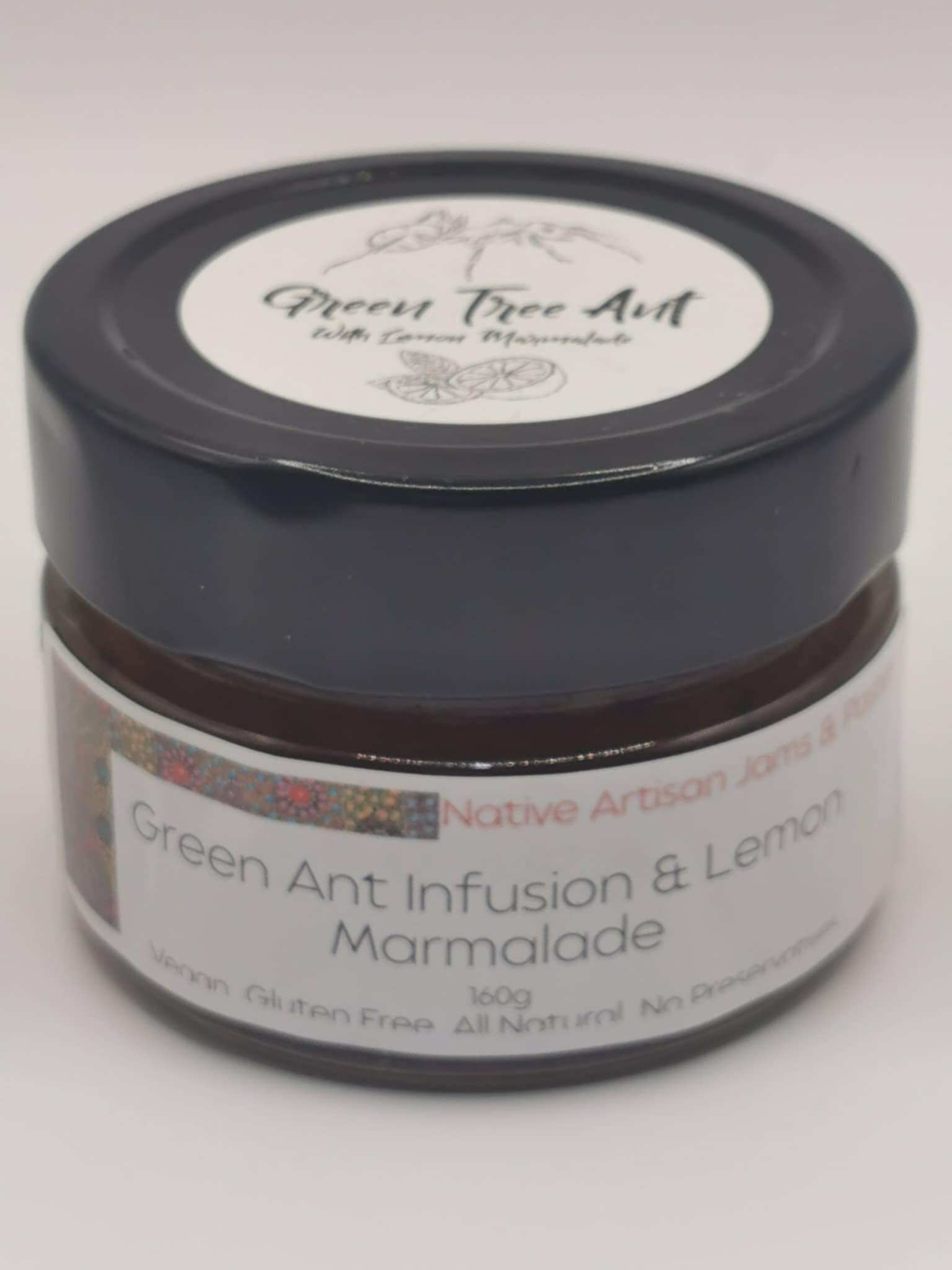 NATIVE ARTISAN JAMS & PASTES Green Ant Infusion & Lemon Marmalade 160g