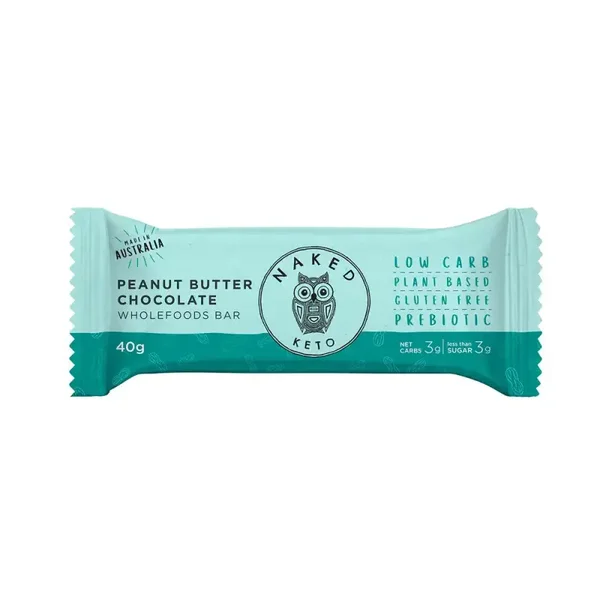 Naked Paleo Peanut Butter Chocolate Keto Bar 40g