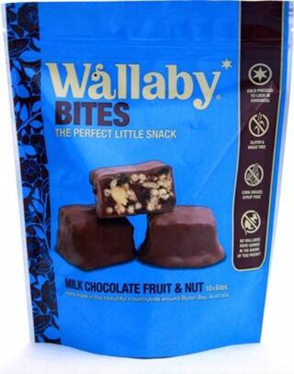 Wallaby Bites Milk Chocolate Fruit & Nut  150g