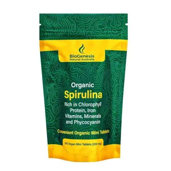 Biogenesis Natural Australia Organic Spirulina 300 mini tabs