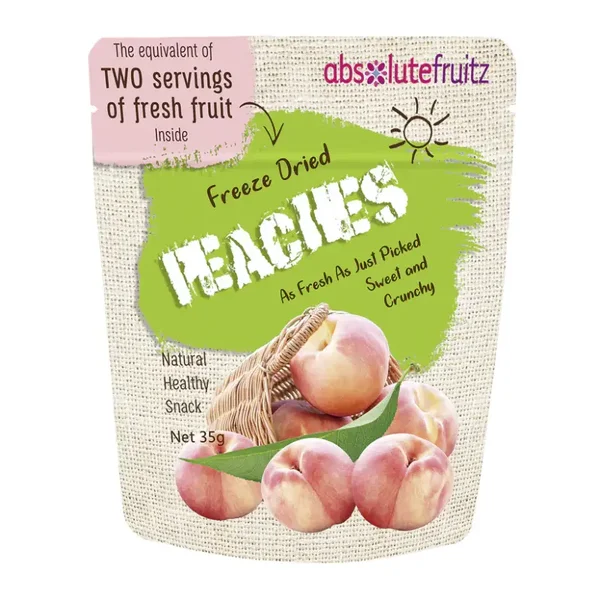 Absolutefruitz Freeze Dried Peaches 35g