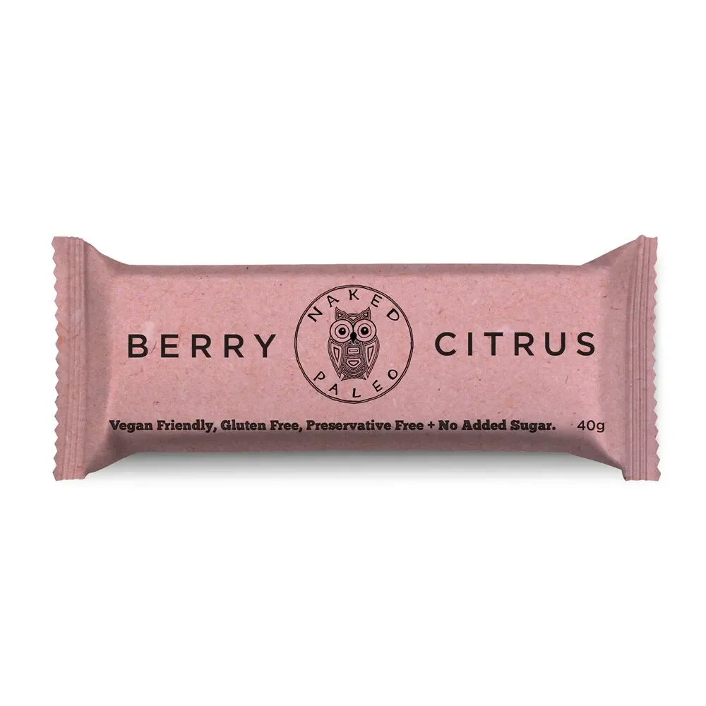 Naked Paleo Berry Citrus Paleo Bar 40g