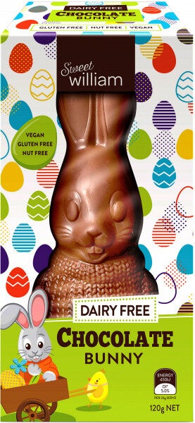 Sweet William Hollow Chocolate Bunny D/F 120g