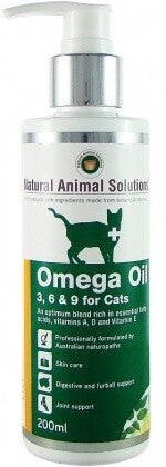 Natural Animal Solutions Omega Oil 3,6&9 Cats 200ml
