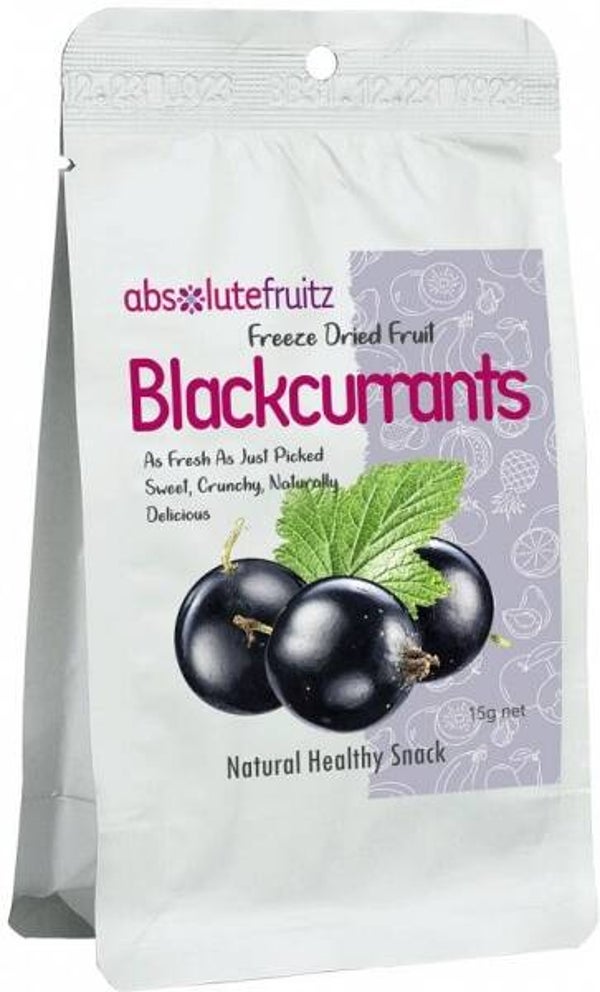 Absolutefruitz Freeze Dried Blackcurrants 3x15g