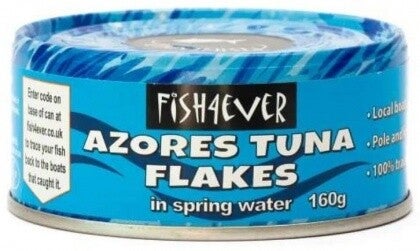 Fish 4 Ever Azores (Skipjack) Flakes Spring Water 160g