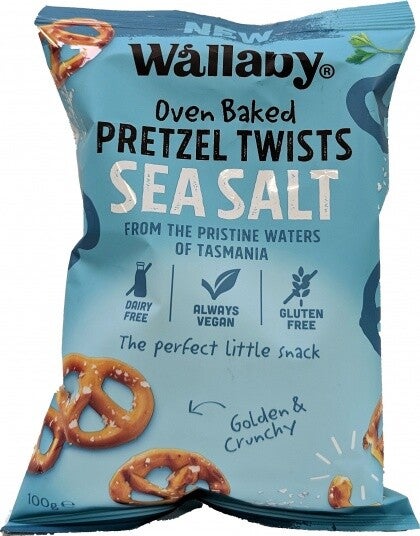 Wallaby Pretzel Twists G/F 100g