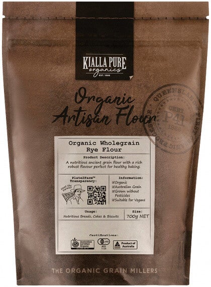 Kialla Organic Wholegrain Rye Flour