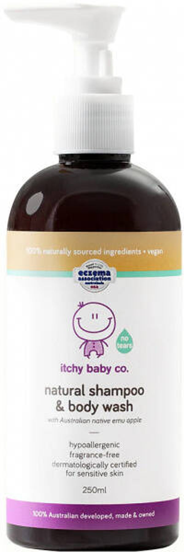 Itchy Baby Co Natural Shampoo & Body Wash 250ml