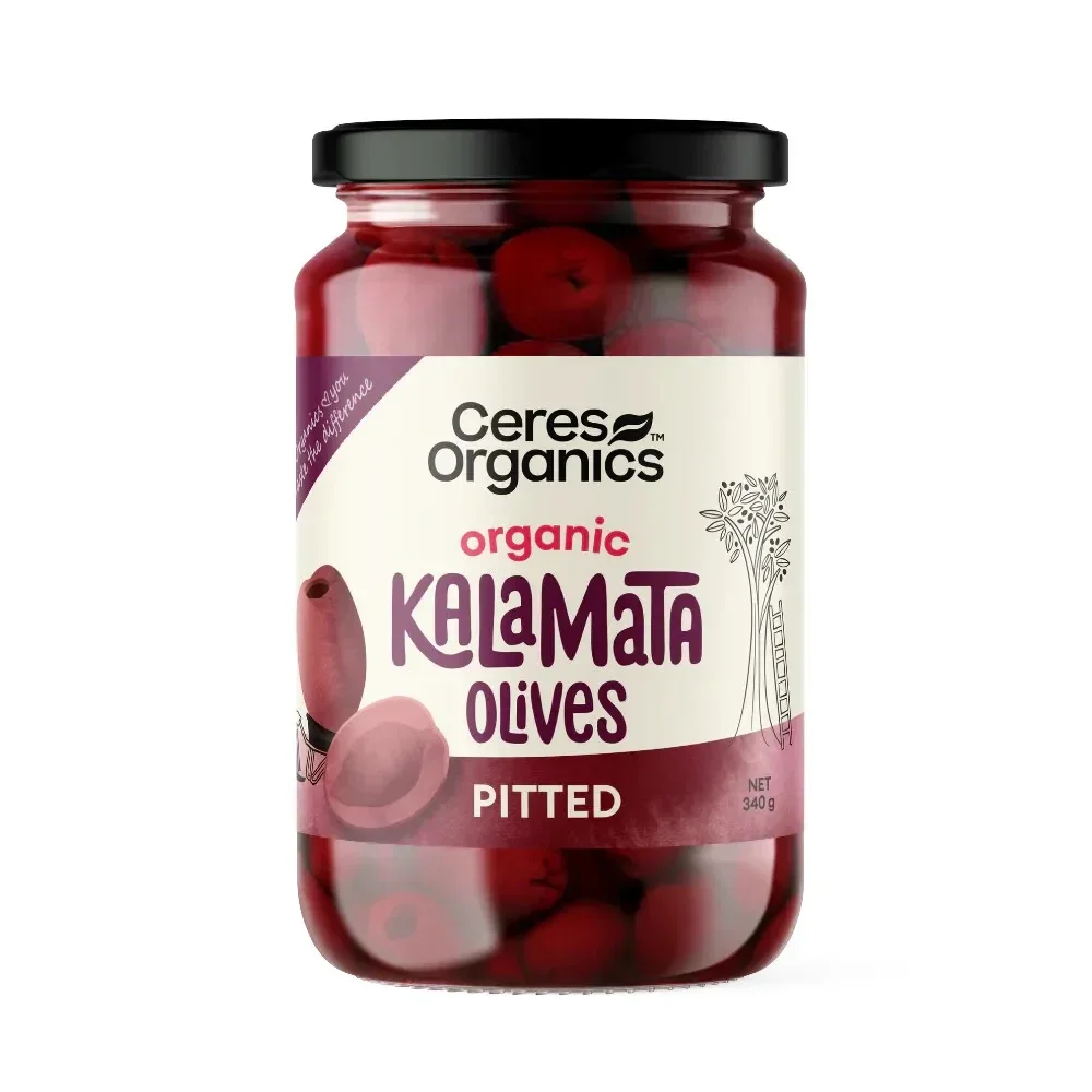 Ceres Organics Kalamata Olives Pitted 340g