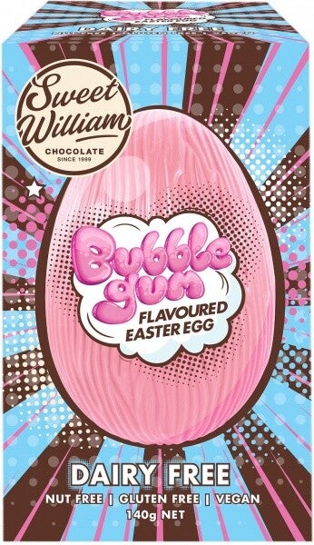 Sweet William Bubblegum Flavoured Easter Egg D/F 140g