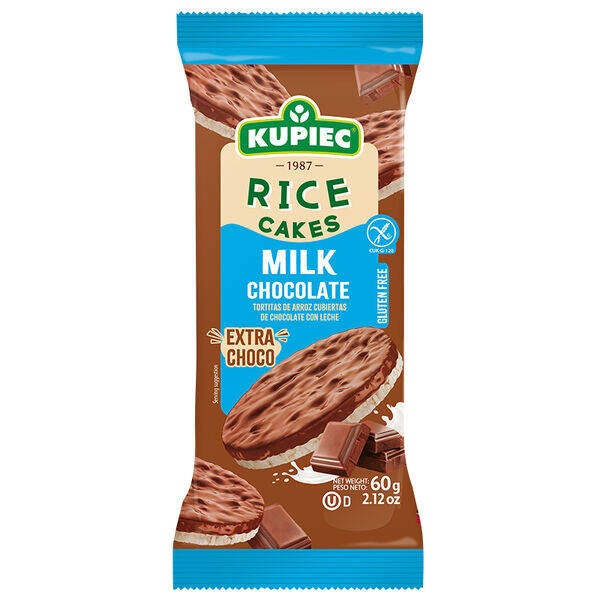 Kupiec Gluten Free Rice Cakes - Milk Chocolate 60g