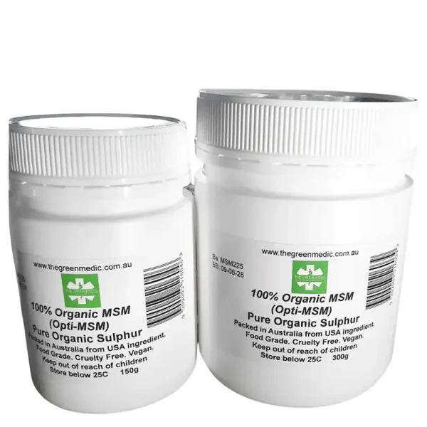 The Green Medic MSM-Opti MSM-Pure Organic Sulphur made in USA