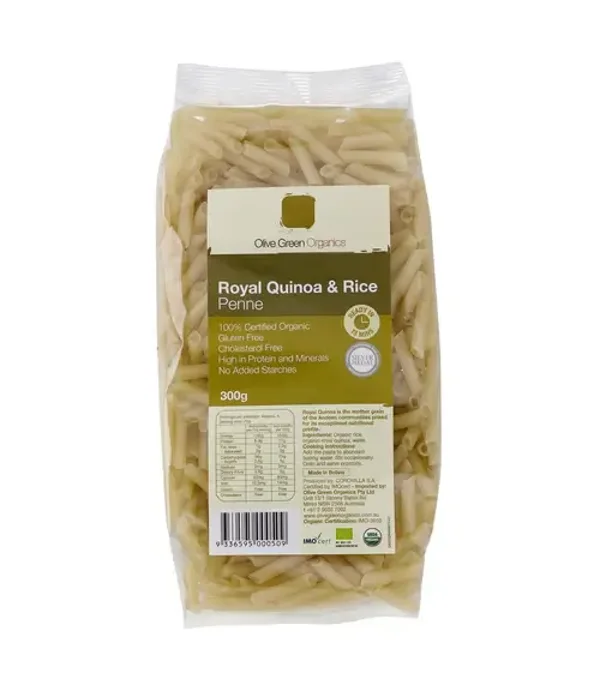 Olive Green Organics GF Pasta Quinoa & Rice Penne