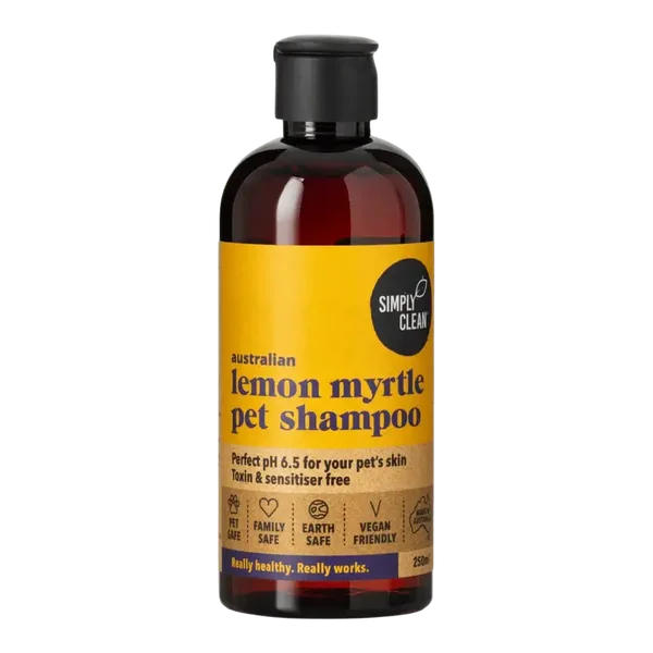 Simply Clean Pet Shampoo Lemon Myrtle 250ml