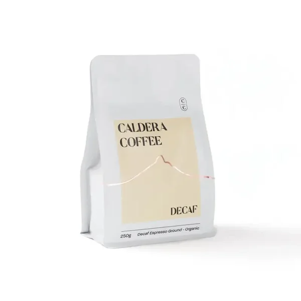 Caldera Coffee Organic Espresso Ground Decaf (Mycotoxin Free) 250g