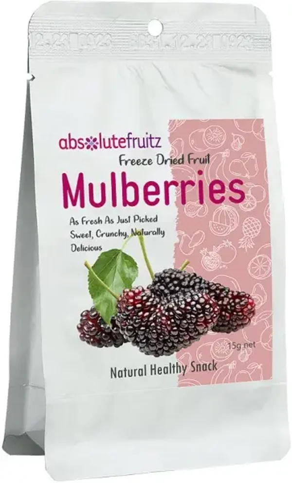 Absolutefruitz Freeze Dried Mulberries Black 3x15g