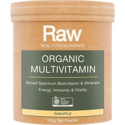 Amazonia Raw Organic Multivitamin Pineapple
