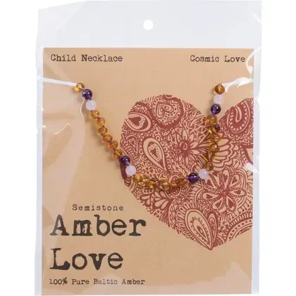 Amber Love Children's Necklace 100% Baltic Amber  33cm