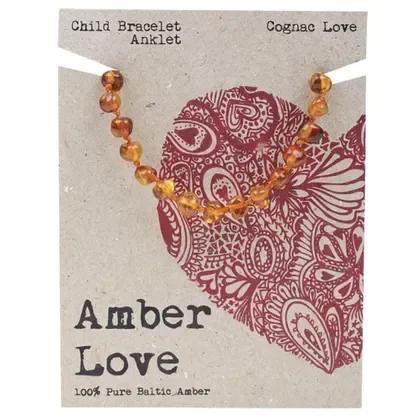 Amber Love Children's Bracelet/Anklet 100% Baltic Amber  14cm