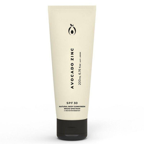 Avocado Zinc - SPF30 Natural Body Sunscreen 200ml