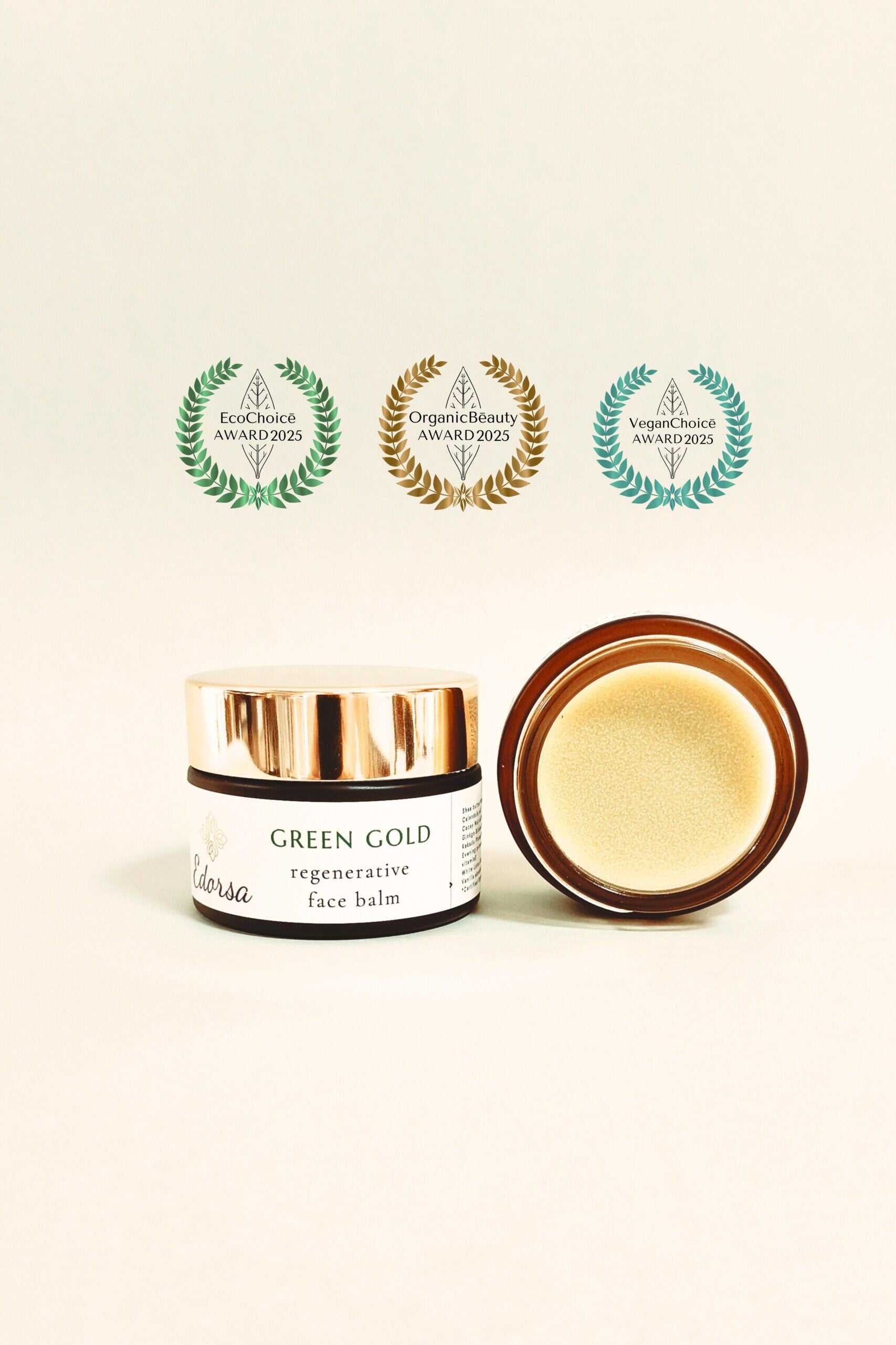 Edorsa - Green Gold rich regenerative face balm  30ml