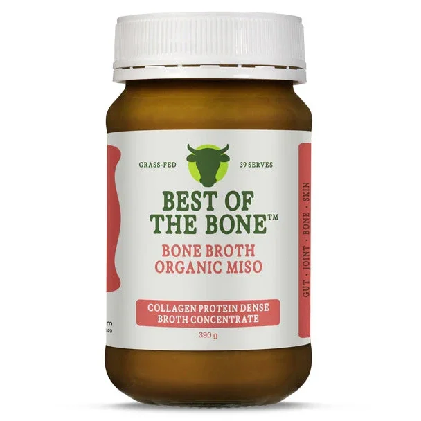Best of the Bone Bone Broth Beef Concentrate Organic Miso 390g