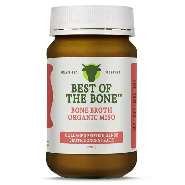 Best of the Bone Bone Broth Beef Concentrate Organic Miso 390g