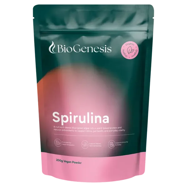 BioGenesis Organic Spirulina Powder 200g