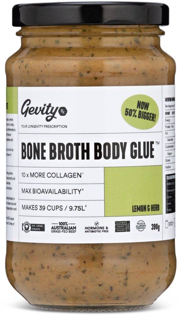 Gevity Rx Bone Broth Body Glue Lemon & Herb G/F