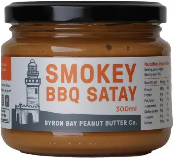 Byron Bay Peanut Butter Co Byron Bay BBQ Satay Sauce G/F 300ml