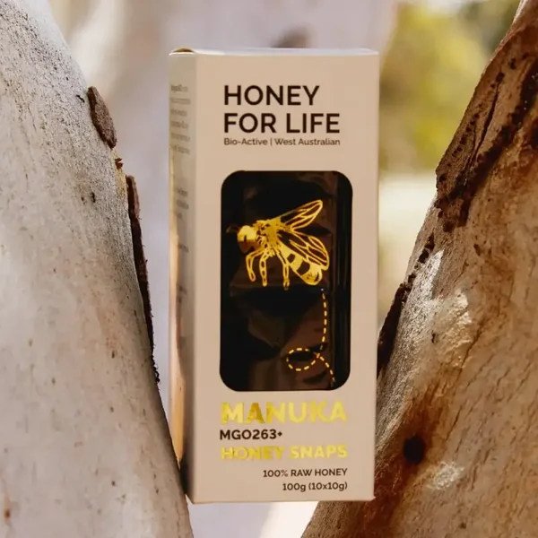 Honey For Life - Manuka MGO263+ Snaps 10x10g