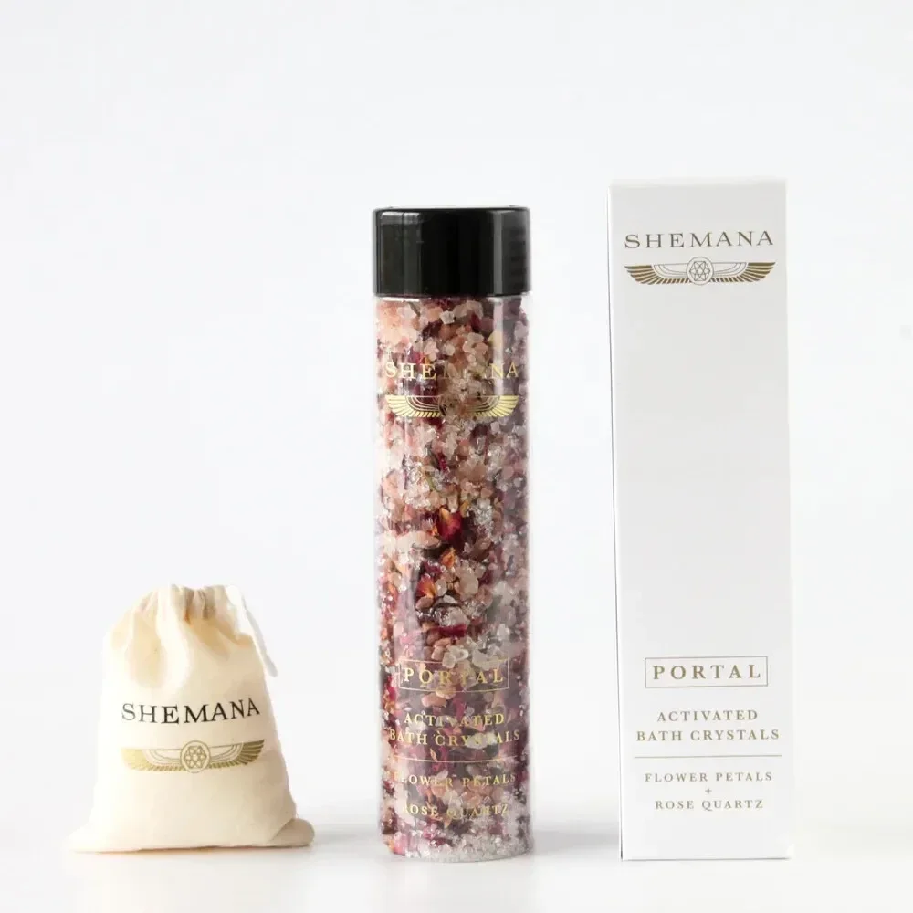 Shemana PORTAL - Rose Petals & Rose Quartz Bath Salts 300g