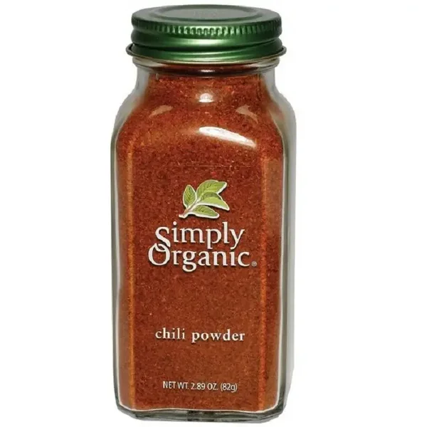 Simply Organic Chili Powder LARGE GLASS 82g