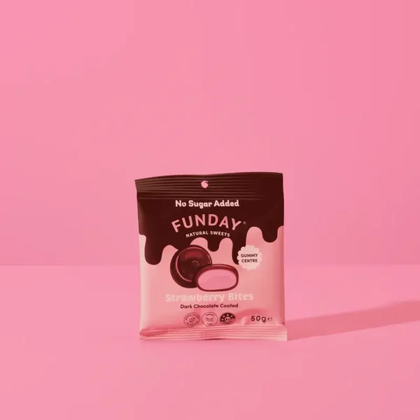 Funday Sweets Dark Chocolate Strawberry Bites