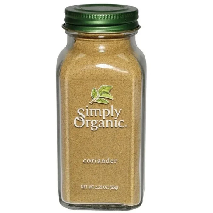 Simply Organic Coriander Ground LARGE GLASS 65g