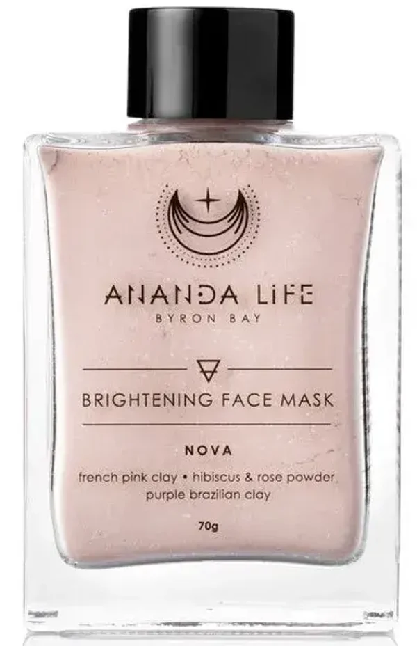 Ananda Life Face Mask - Brightening (Pink) 70g