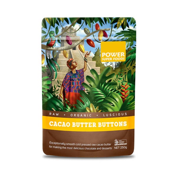 Power Super Foods Cacao Butter Raw Buttons