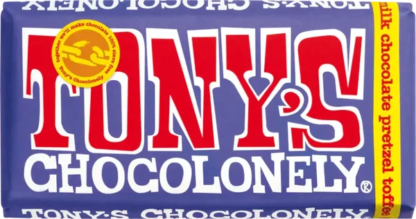 Tony's Chocolonely Dark Chocolate 42% Pretzel Toffee | 180g