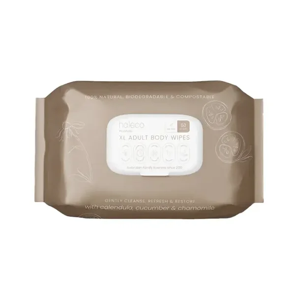 Luvme Haleco XL Adult Body Wipes 50pk