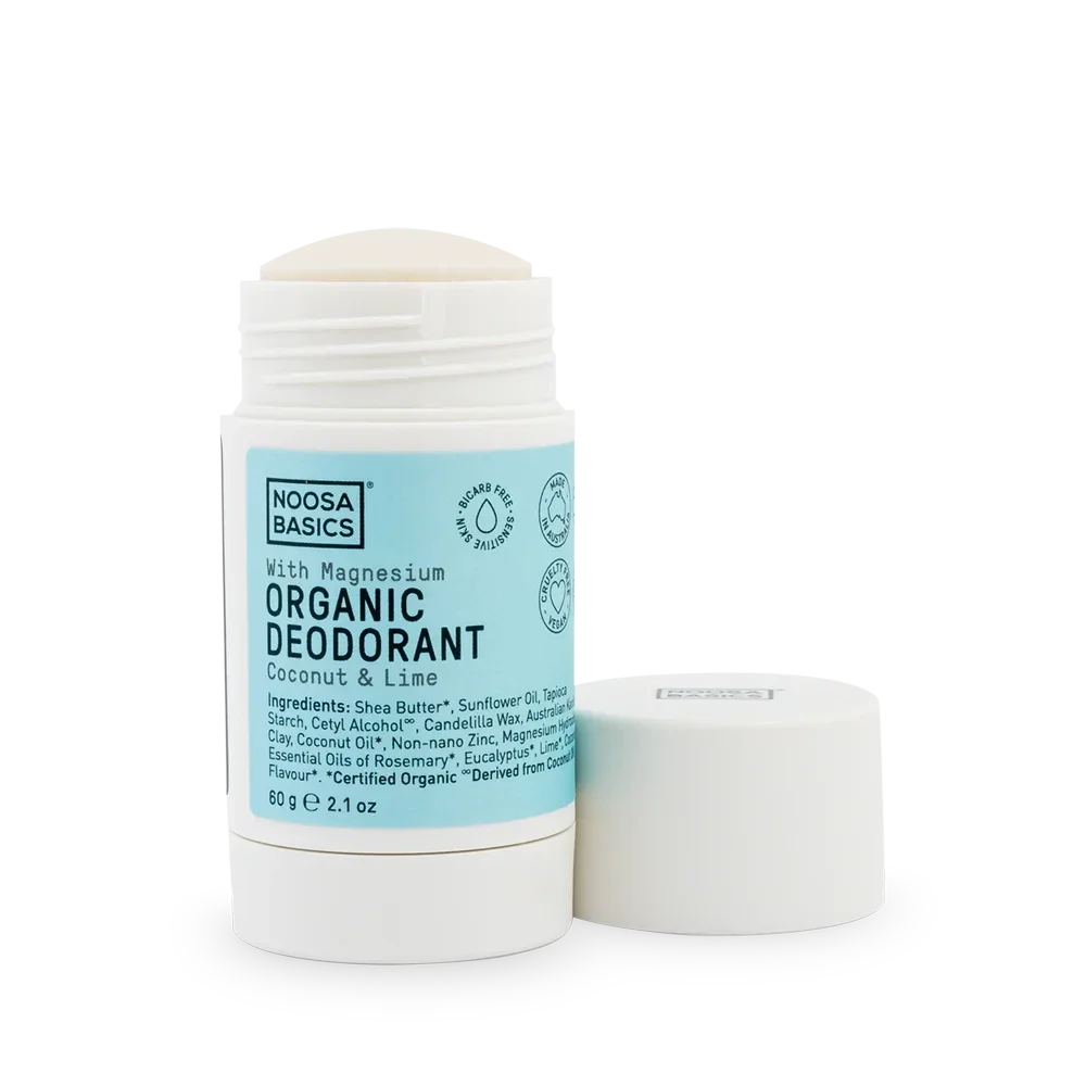 Noosa Basics Organic Deodorant Stick with Magnesium / Bi-Carb Free 80g