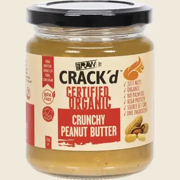 EVERY BIT ORGANIC Crack'd Peanut Butter 250g
