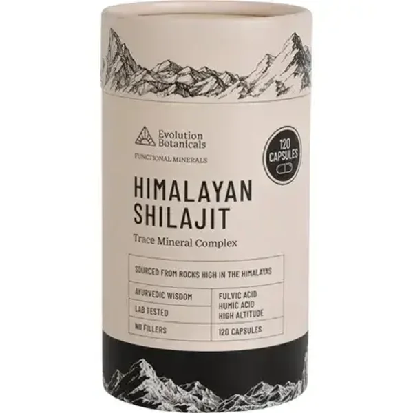 Evolution Botanicals Himalayan Shilajit Trace Mineral Complex 120 Caps