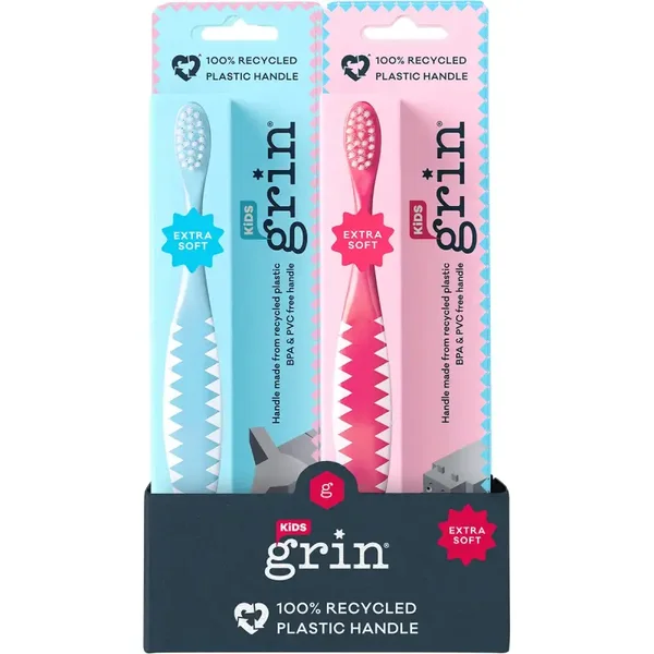 Grin 100% Recycled Toothbrush Kids Extra Soft