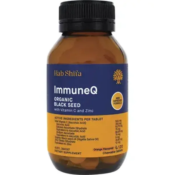 Hab Shifa ImmuneQ Organic Black Seed Tablets 120 Tabs