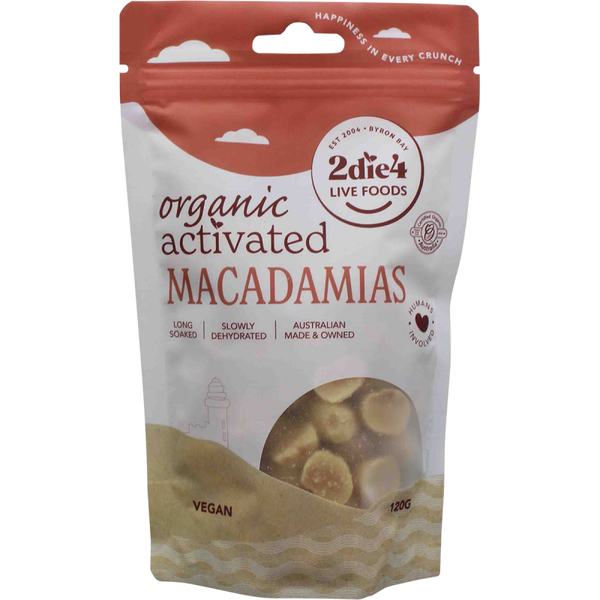 2DIE4 LIVE FOODS Organic Activated Macadamias