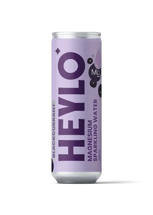 HEYLO Magnesium Sparkling Water FOCUS Blackcurrant